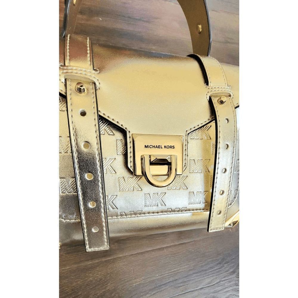 Michael Kors Manhattan Medium Satchel bag pale gold - Picture 10 of 10